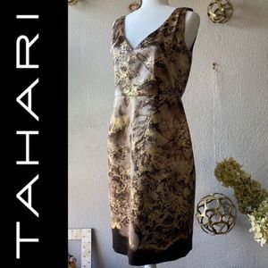 Tahari Shimmering Gold Dress